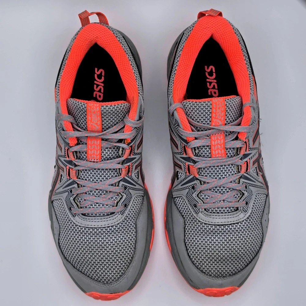 ASICS Gel-Venture 8 Trail Running Shoes Womens 7.5 Grey Pink Excellent 1012A708